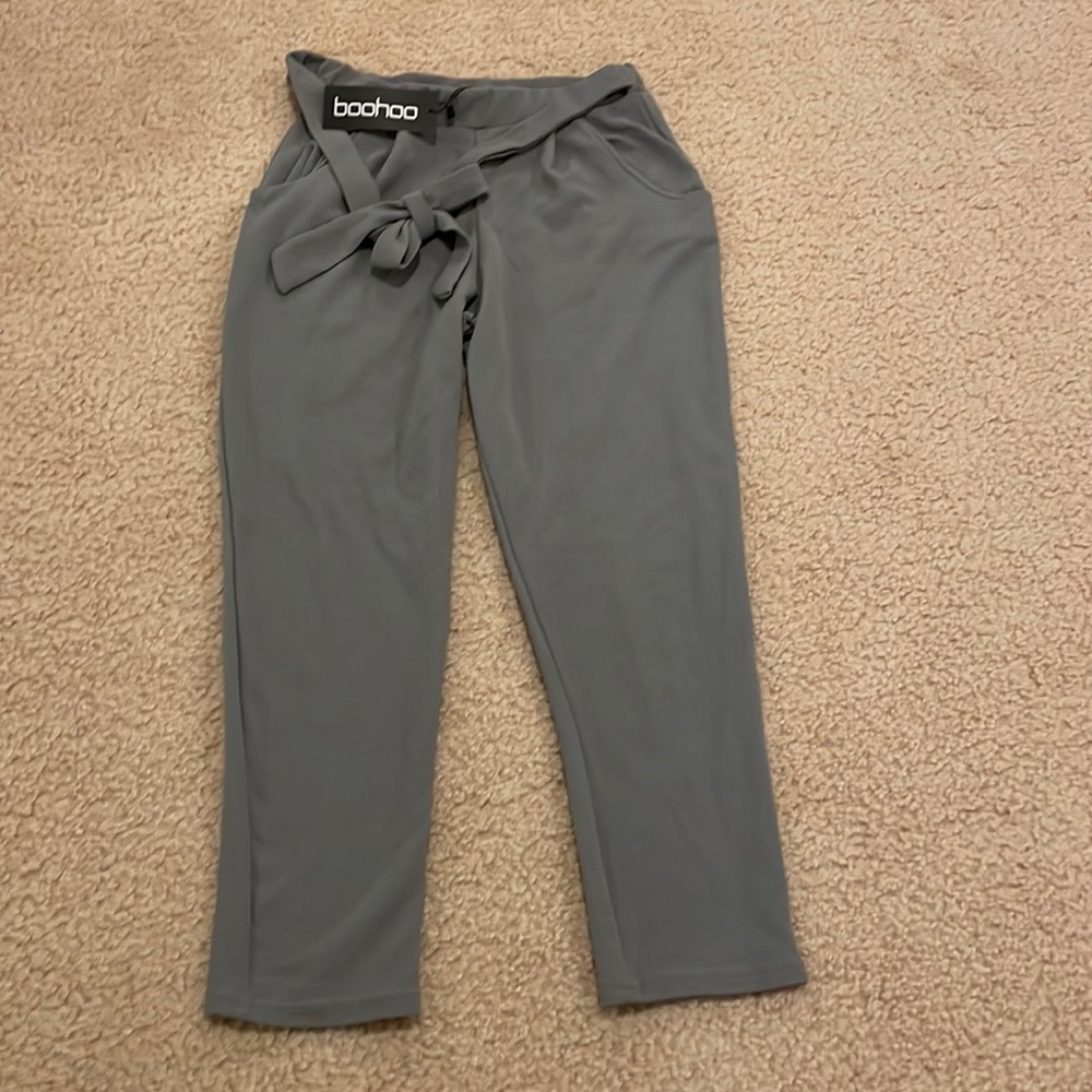 Tailored grey Boohoo trousers